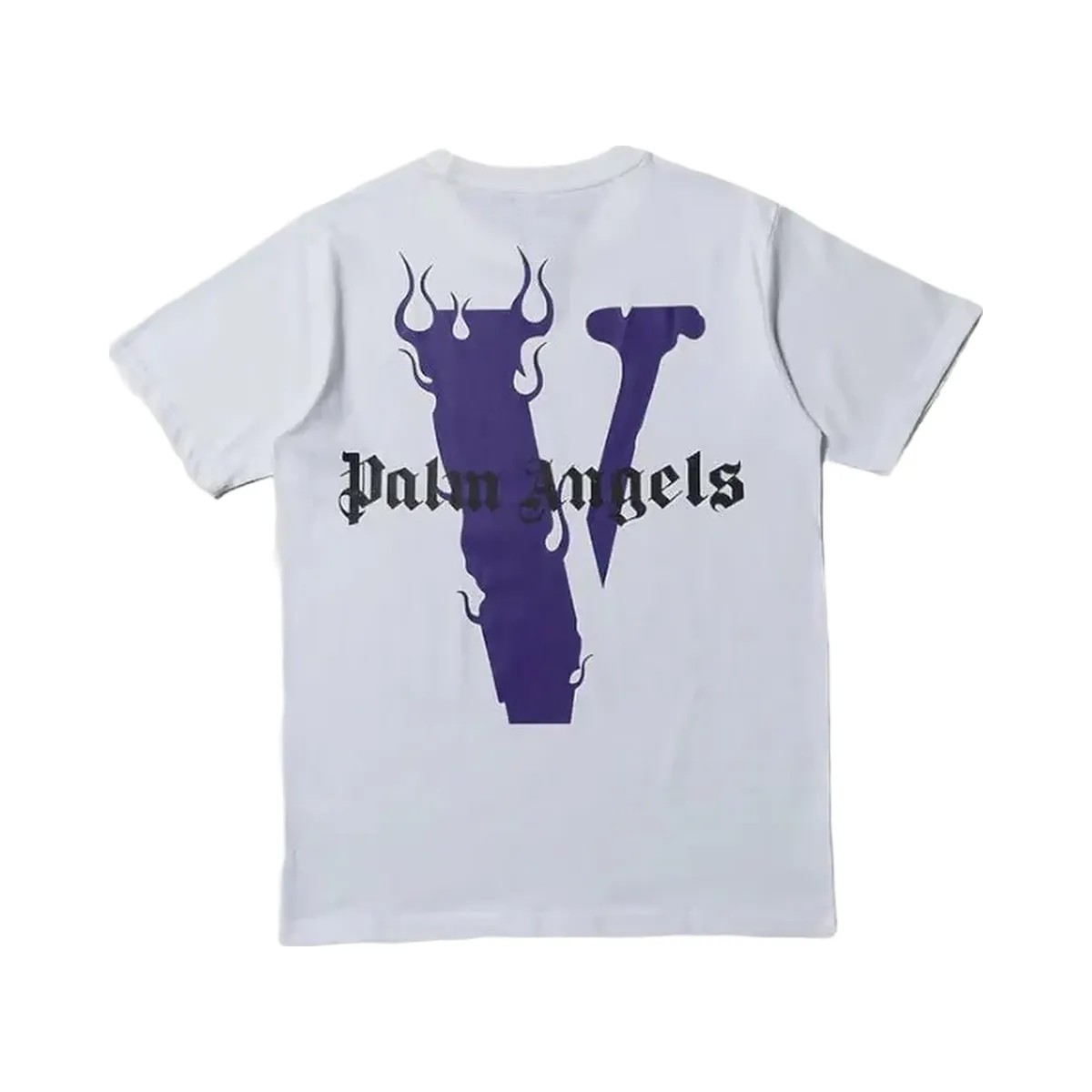 Vlone X Palm Angels White Purple - HypeFly India View 1