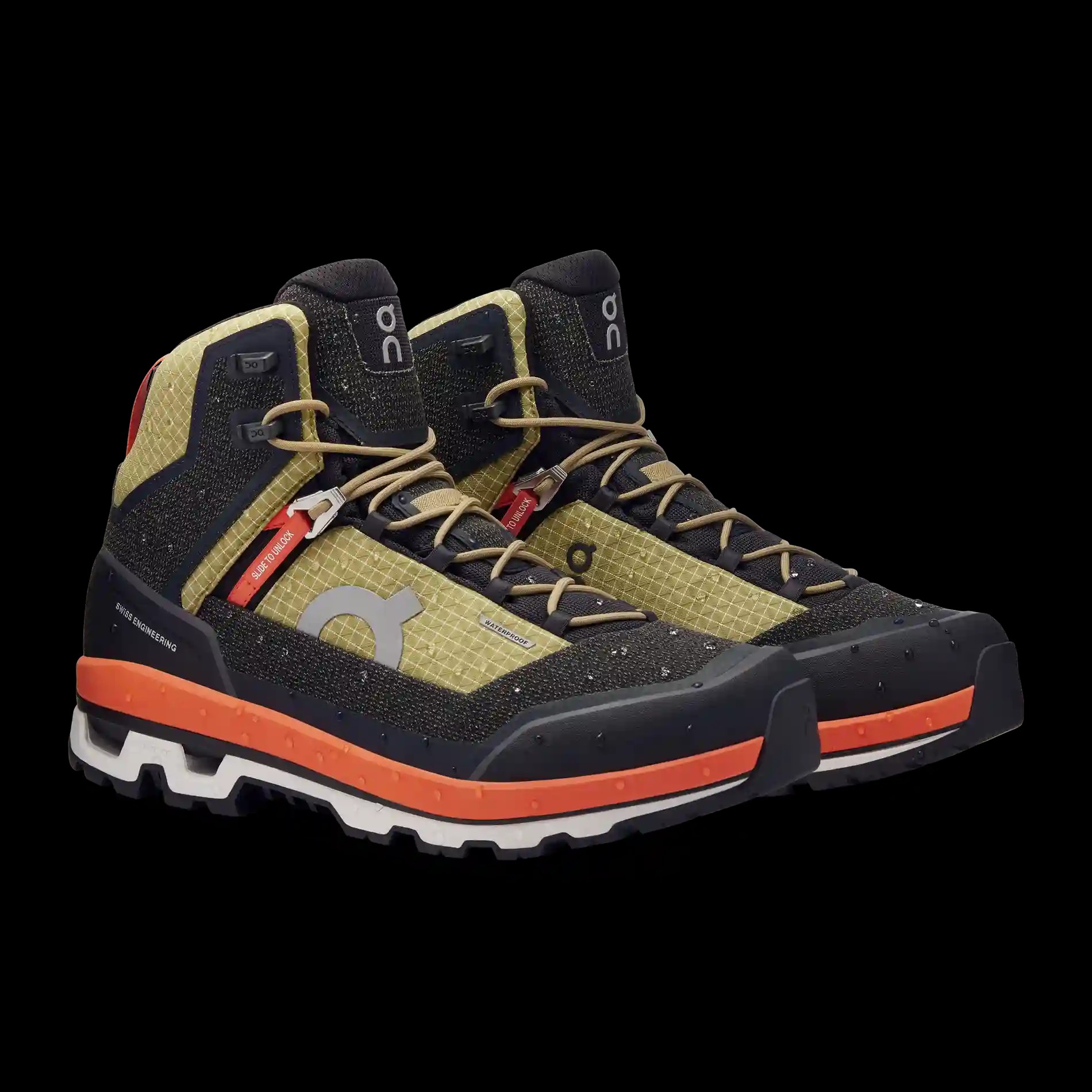 Cloudalpine Waterproof Safari Black On Running - HypeFly India View 3