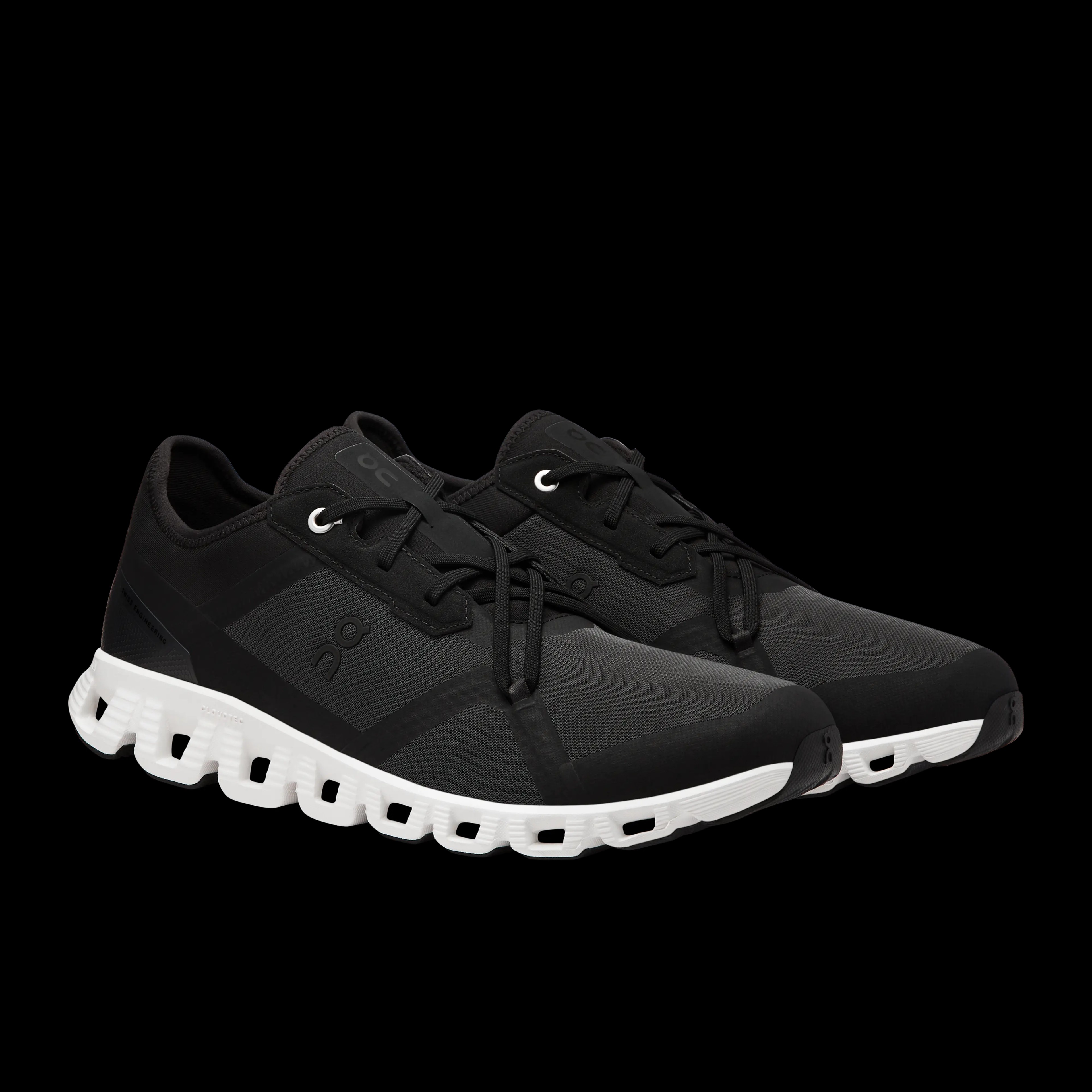 Cloud X 3 AD Black White On Running - HypeFly India View 2