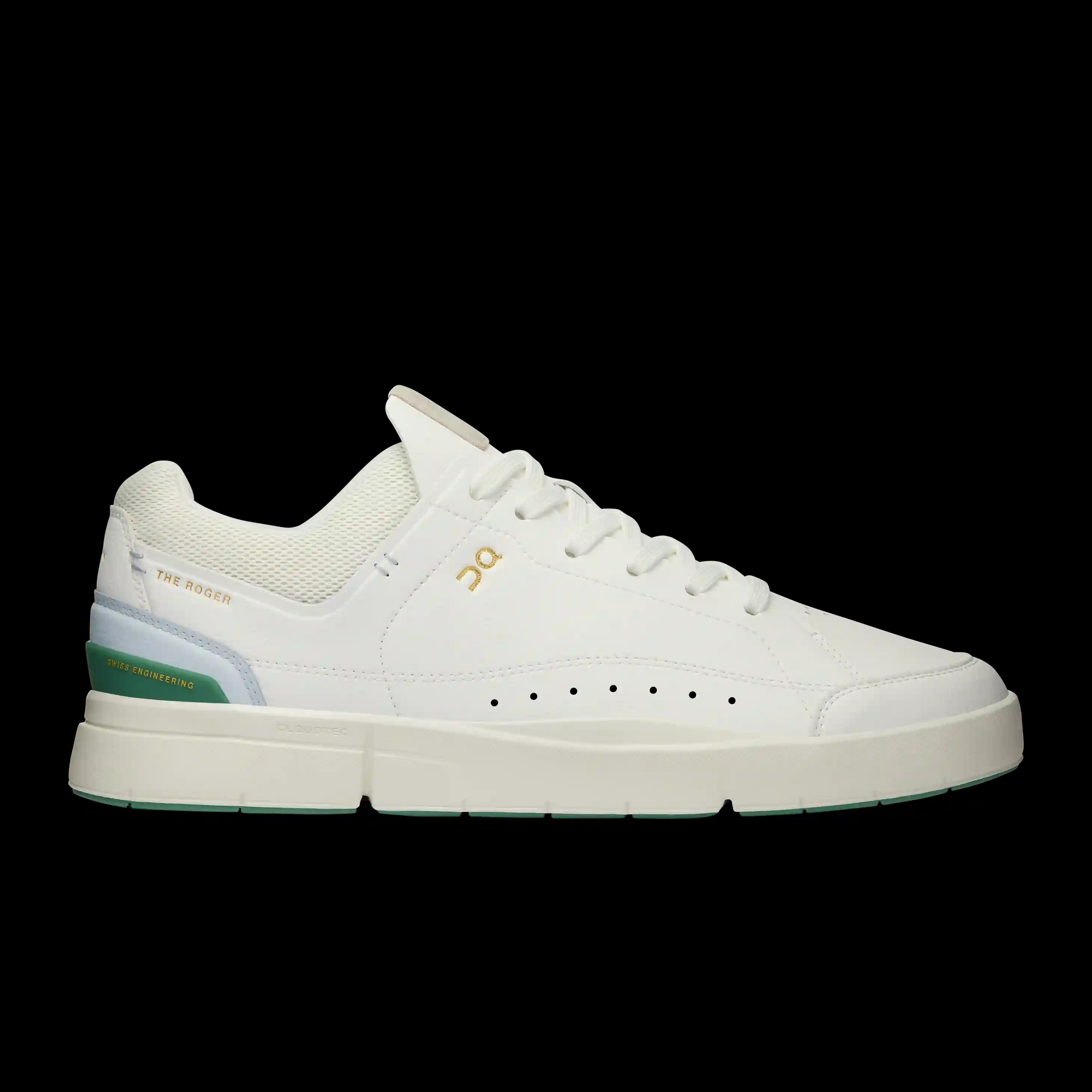 On Running THE ROGER Centre Court White Green - HypeFly India View 1